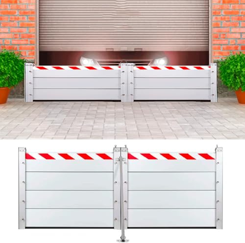 333x100cm Barrera Anti Inundaciones, Barrera MóVil de ProteccióN Contra Inundaciones En Puertas Barrera Contra Inundaciones Garaje Reutilizable Deflector de Barrera Contra Inundaciones