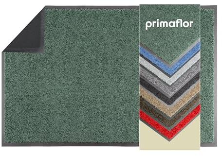 Primaflor Schmutzfangmatte | Zanzi | 60x180cm | Waldgrün | 100 % Polyamid-Tuft, 6 mm stark, Eco-Gummi-Rücken, für Eingang, Flur, Büro, Feuchtraum und Messe