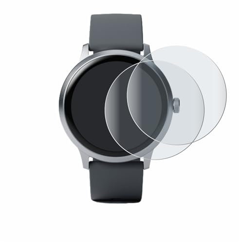 BROTECT Full-Cover Schutzfolie Matt für Pebble Round 2 (2 Stück) - Full-Screen Displayschutz-Folie, 3D Curved, Anti-Reflexion