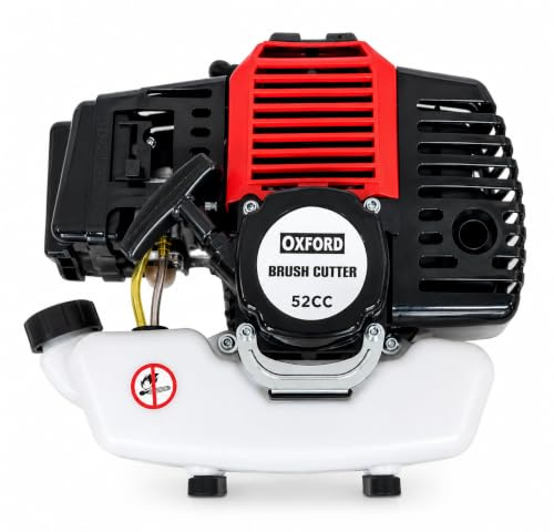 Motore Oxford da 52 cc per Decespugliatore Tagliaerba Trivella Rasaerba Tosaerba Potatore e 4 in 1, monocilindrico Raffreddamento ad Aria, scoppio 2 Tempi + omaggio bottiglia di olio per miscela