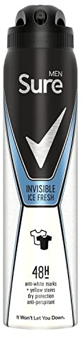 Sure Men Anti-Perspirant Deodorant Spray Invisible Ice, 250ml