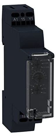 Schneider Electric, Zelio Time, RE17RMMW, Modular Timing Relay, 8A1CO, 12 240VAC DC