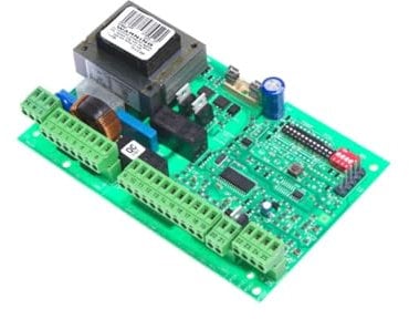 FAAC - Genius Brain 592 JA592 - Centrale di controllo originale, scheda elettronica di ricambio per automazione di cancelli a battente, 230 V