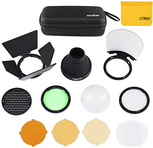 Godox AK-R1 Kit d'accessoires pour Godox V1 V1Pro V100 Flash et H200R AD200 AD200Pro II Stroboscope avec Port Magnétique, Fournit des Effets D'éclairage Doux pour La Prise De Vue