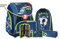 PREMIUM SPIRIT TTS Schulranzen-Set Schulrucksäcke Schultasche Teenager Jugendliche Kinder Reflektierender Schulrucksack Ergonomische Super Leicht Set für Schule Grundschule Kinderrucksäcke FOOTBALL GOAL 3D SMART 5-tlg. (LED Schloss)
