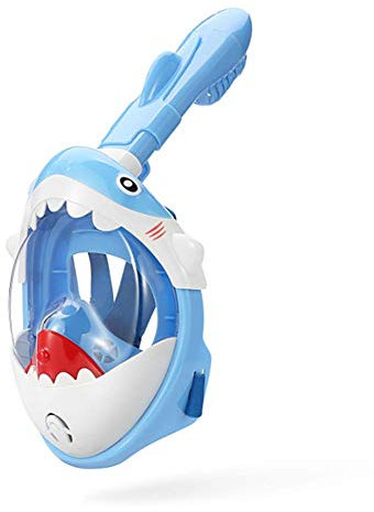 Molinter Schnorchelmaske Tauchmaske Taucherbrille Vollmaske Kinder Erwachsen 180° Sichtfeld Antibeschlag Silikondichtlippe Schnorchelset (Stil 1)