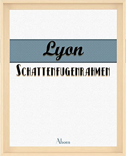 BIRAPA Lyon Keilrahmen für Canvas 60x100 cm in Ahorn, Rahmen für Leinwände, Leerrahmen für Leinwand, Schattenfugenrahmen für Keilrahmen, Leinwand Rahmen