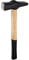 Blacksmiths' Hammer 0000811-1000 Professional Metalworking Forging Tool Swedish Pattern Round Square Face Cross Peen Engineer Hammer with Wooden Handle Black Head (2.2 lbs/1000g)