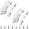 UFURMATE Window Sash Lock, 2Pcs Zinc Alloy Sliding Window Locks Window Door Frame Security Locks Window Crescent Locks for Left and Right Using (White)