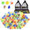 HAKACC Lot de 250 billes rondes en verre aux couleurs assorties, pour jeux d'enfants, bricolage et décoration de la maison