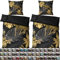 Sanilo® Bettwäsche 135x200 cm, 100% feinste Baumwolle, 4-teilig, Bettbezug, Kissenbezug 80x80cm, Oeko-TEX Zertifiziert (4-teilig 135x200 cm, Golden Leaves)