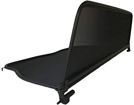 PureWind Windschott kompatibel mit BMW E30 3er Baujahr 1988-1993 (Schwarz) – Windschott Universal mit Schnellverschluss ohne Tasche