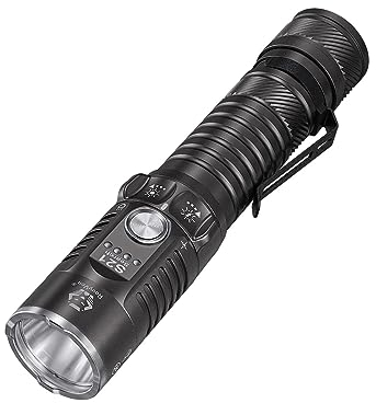 RovyVon Linterna EDC S21 de alto lúmenes, 3000 lúmenes y 400 metros de largo alcance con interruptor mecánico de fácil uso, base magnética, impermeable IP68