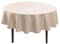 Hiasan Beige Wasserabweisend Tischdecke aus Polyester,Rund140cm,Anti-Falten Tischtuch,geeignet für Küche,Restaurant,Hochzeit