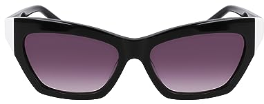 DKNY Damen Dk547s Sonnenbrille, Schwarz/Weiß, Einheitsgröße