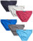 U.S. Polo Assn. Herren-Unterwäsche, 6er-Pack, niedrige Taille, Bikini-Slips (S-3XL), Rot/Blau/Heather Grey/Magenta, Large