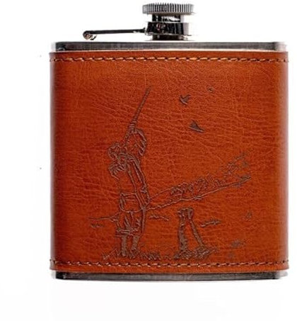 Shooting Leather Hip Flask by The Just Slate Company