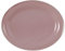 Seltmann Beat Color Glaze Servierplatte oval, 35 x 28 cm, Platte/Servierteller mit Rillenrelief, Altrosa
