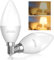 BrightArk E14 LED Glühbirne Warmweiss 3000K, E14 Nachtlicht, 2 in 1 Birne 400LM/50LM, 4W Glühbirne LED Ersetzt 40W Halogenlampe, für Kinderzimmer Tischlampe Schreibtischlampe, 2 Stück