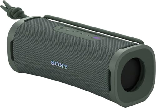 Sony ULT FIELD 1 Compact Wireless Speaker Ultra Portable Bluetooth IP67 Waterproof Dustproof Shockproof with Upgraded Bass, 12 Hour Battery and Forest Grey Strap