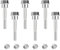 Schneefräsen-Scherstift-Sortiment, 580790401 Schneefräse, Scherstift, Schneefräse, durchsichtige Schraube mit 6 Sechskantmuttern, Schneefräse, Ersatzteile für Husqvarna 2-stufige Schneefräsen,