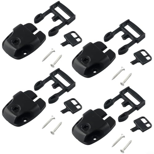 Gdfnmogo Clips de rechange pour housse de spa - Kit de loquets de rechange pour housse de spa - Avec clés - Accessoire matériel