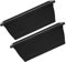 Mikikit 2 Macetas Rectangulares Y Pequeñas para Interior Altas Blancas Y Gigantes para Jardinería Al Aire Cuadradas De Abs Negro