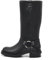 IF Fashion Scarpe Stivali da Donna Al Polpaccio Biker Motociclista Con Fibbie Cinturino Anfibi MP730 nero N.41