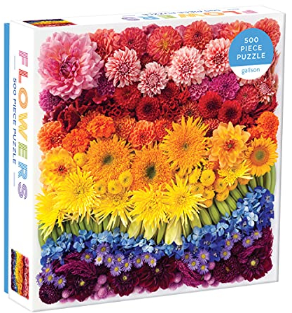 Rainbow Summer Flowers 500 Piece Puzzle