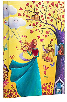 Hardcover Notizbuch Herbstlaub Midi Liniert: Hardcover, 120 gsm, ribbon marker, pouch, elastic closure (Mila Marquis Collection)