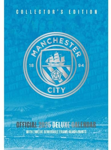 MANCHESTER CITY FC A3 DELUXE CALENDAR 2025