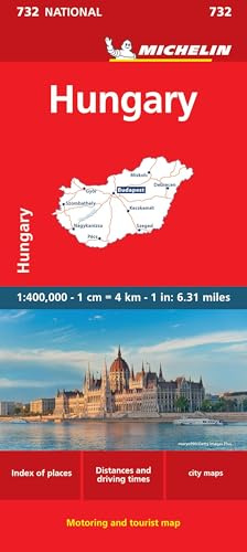 Michelin Ungarn: Map (MICHELIN Nationalkarten, Band 732)