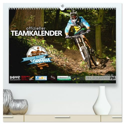 Freeride Crew Grimma - Offizieller Teamkalender (hochwertiger Premium Wandkalender 2025 DIN A2 quer), Kunstdruck in Hochglanz: Downhill Mountainbiking (CALVENDO Sport)