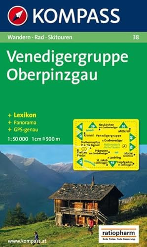 Venedigergruppe, Oberpinzgau: Wandern / Rad / Skitouren. Mit Panorama. GPS-genau. 1:50.000