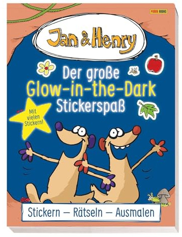 Jan & Henry: Der große Glow-in-the-Dark-Stickerspaß: Activityblock mit vielen Glow-in-the-Dark-Stickern