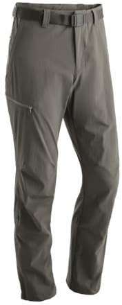 Maier Sports Nil, Herren Wanderhose, Wasserabweisende Outdoorhose für Trekking und Hiking, PFC-frei, mSTRETCH pro 4 & Dryprotec, Rollup-Funktion, Braun, 50 (W33/L32)