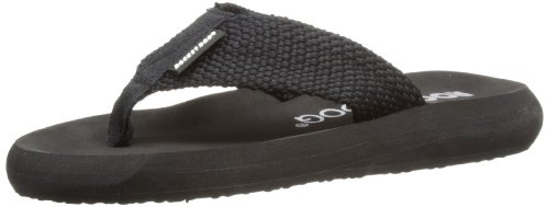 Rocket Dog Women's Sunset Flip Flops, Black White, 5 UK