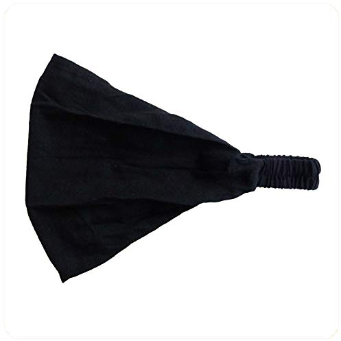 Haarband Stirnband Kopfband Kopftuch Schweißband Haarschmuck Sport Fitness Yoga Mütze (Schwarz)