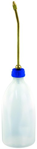 BLUREA Öler Flasche mit Messingdüse 500ml, aus transparentem, hochwertigem Kunststoff, sehr langlebig, Öl tropfenweise dosieren (0,5l)