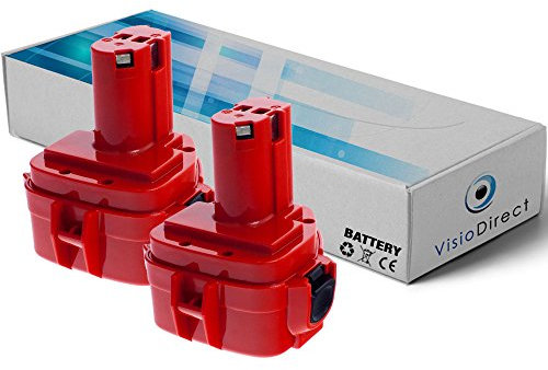 Lot de 2 Batteries pour Makita 6317DWDW perceuse sans Fil 3000mAh 12V - Visiodirect -