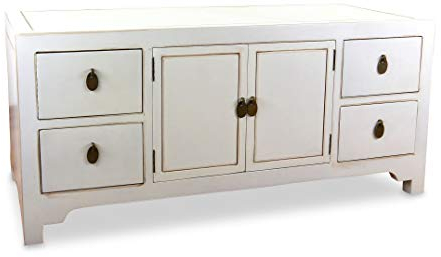 livasia China Sideboard Massivholz – 100x45x45cm – Chinesisches Lowboard aus Mahagoni | Sideboard Asiatisch | Sideboard der Marke Asia Wohnstudio | Massivholzkommode (Handarbeit)