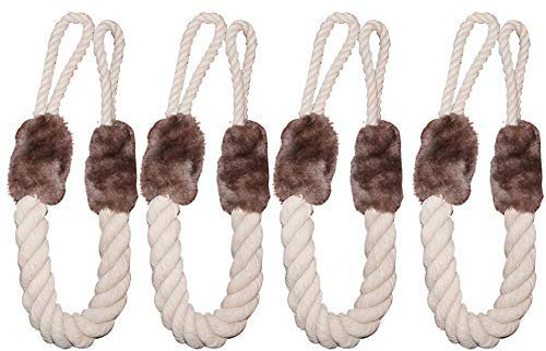 4 Set Türkordel Klemmschutz Türkordeln - Türstopper - Klemmschutz - kein Zuknallen der Tür mehr - ideal für Haustiere - kein Ausschließen mehr - Baumwolle/Polyester