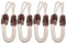 4 Set Türkordel Klemmschutz Türkordeln - Türstopper - Klemmschutz - kein Zuknallen der Tür mehr - ideal für Haustiere - kein Ausschließen mehr - Baumwolle/Polyester