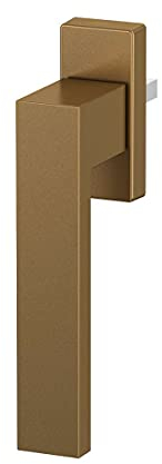 Design Aluminium Fenstergriff Dublin - pulverbeschichtet, Farbe:Gold F4, Stiftlänge:35mm
