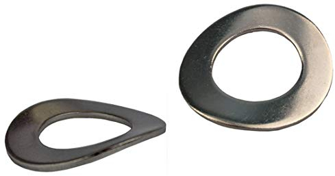 10 Stück - M16 - Federscheiben Form B gewellt Edelstahl A2 / V2A DIN 137 B Wellenscheiben 16 mm DewTec