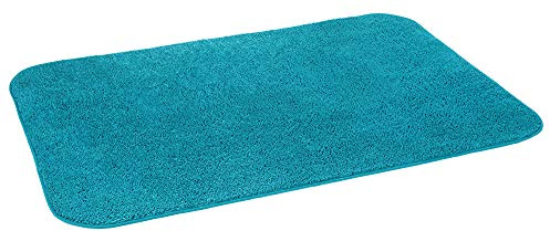 WOHNWOHL® Flauschiger Supersoft Teppich (120x180 cm) • Für Wohnzimmer, Schlafzimmer, Arbeitszimmer und Kinderzimmer • Waschbar und rutschfest • Flauschteppich • Farbe: Petrol