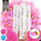 PrimePure Cañónes de Confeti para Revelacion Genero Bebe - Polvo Biodegradable y Cañón Confeti en Forma de Corazón - Rosa, Pack 4 - Gender Reveal Confetti Cannon para Anunciar Bebé Niña