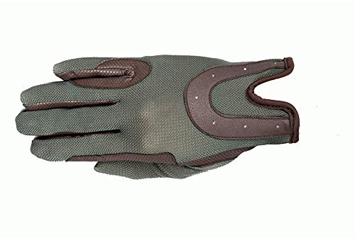 USG 11310035-598-302 GOOD LUCK Reithandschuhe, Braun/Pistazie, XS