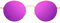 H HELMUT JUST Lunettes de Soleil Femme Homme Ronde Vintage Verres Miroir Violet