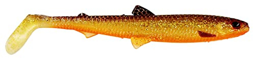 Westin BullTeez Shadtail 9,5cm 7g - 2 Gummifische, Farbe:Gold Rush